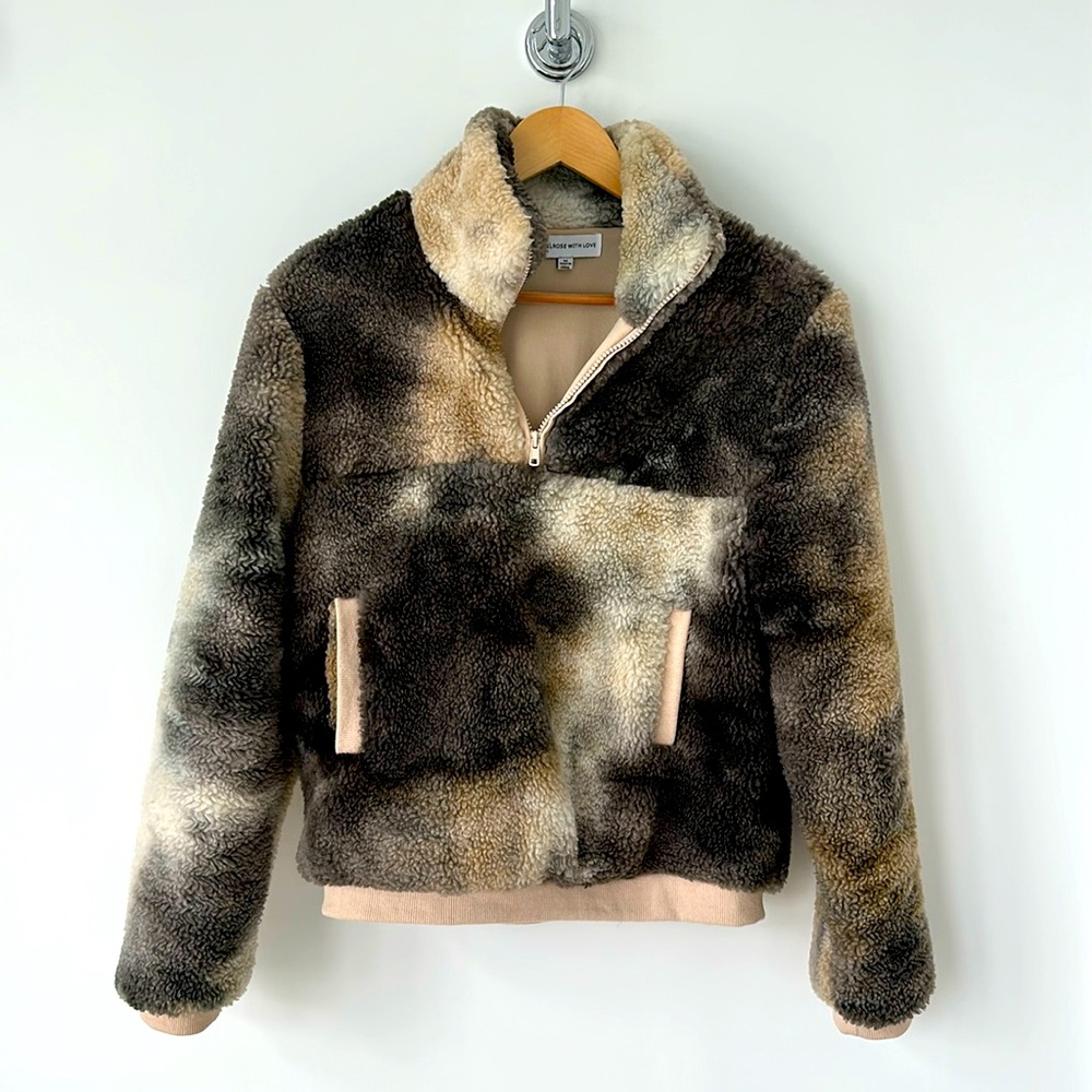 Cozy zip sweater in size medium